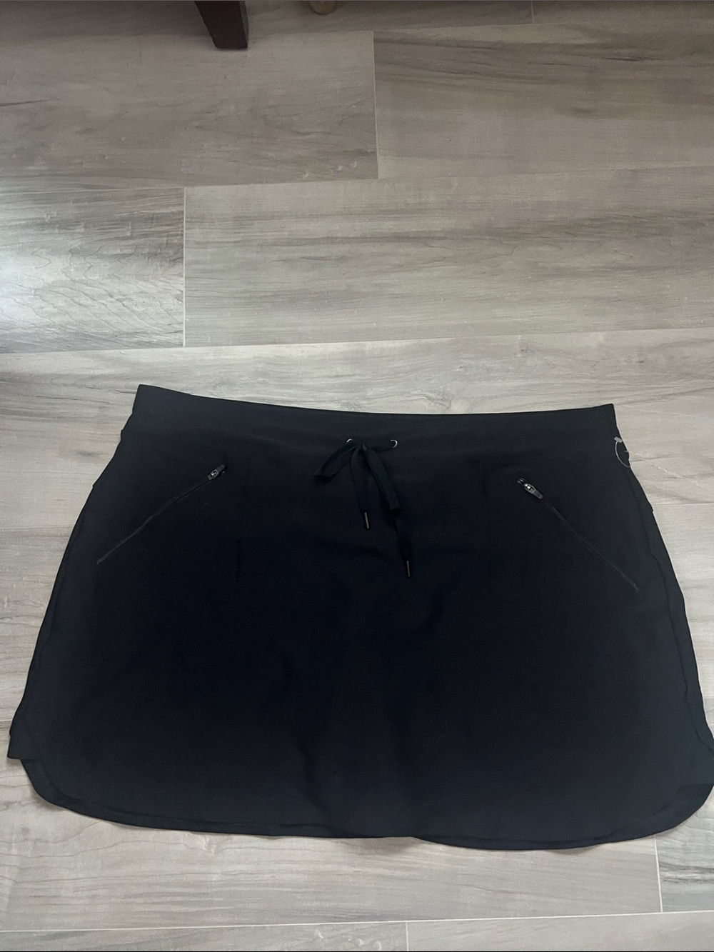tek gear Black Athletic Skort with Zip Pockets